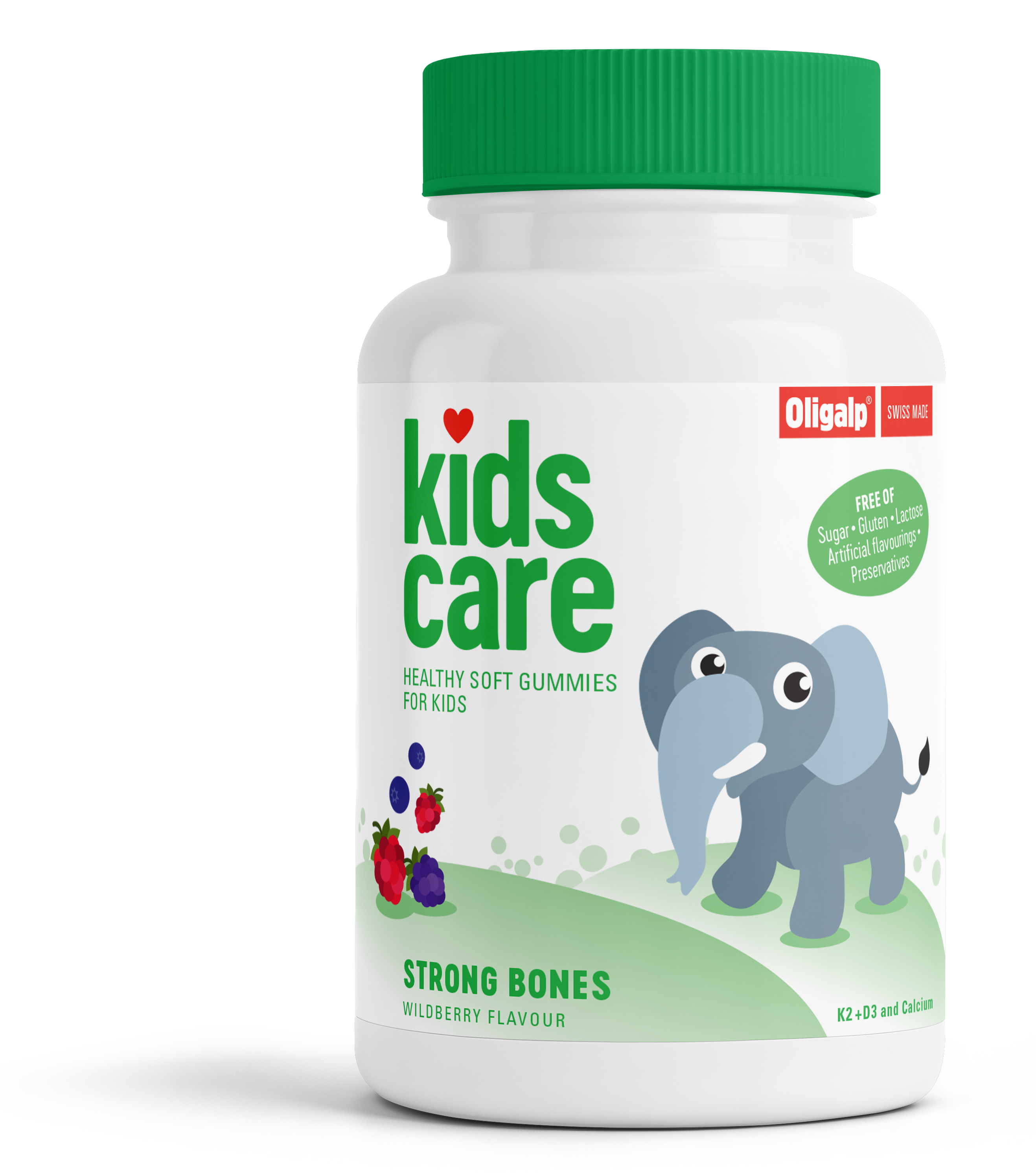 Oligalp Kids Care Strong Bones — front of bottle